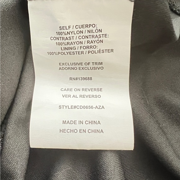 Coco + jaimeson Delicate Lace Sleeveless Dark Grey Mini Shift Dress NWT - Picture 7 of 8